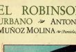 El Robinson urbano, de Antonio Muñoz Molina. Reseña de Cicutadry